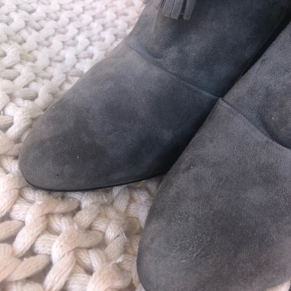 Grey White House Black Market high heeled boots - Picture 7 of 13